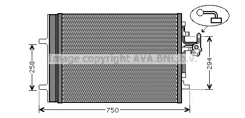 AVA QUALITY COOLING Lauhdutin, ilmastointilaite VO5161D